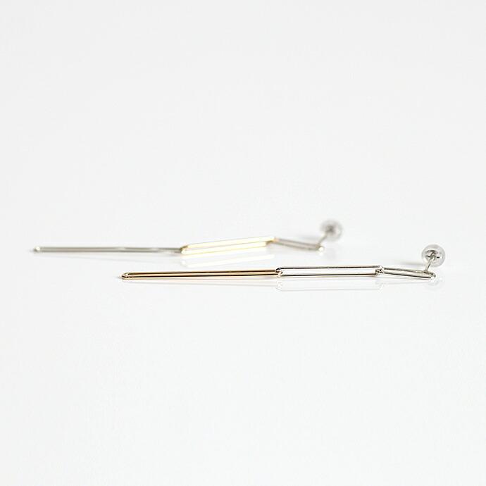 siki (シキ) / SK-PP20-K10YG-SV / シルバー×ゴールド ランダムチェーンピアス |  | 07