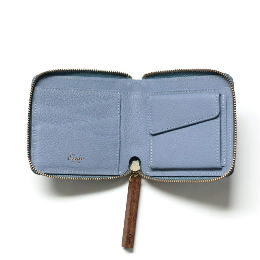 Ense（アンサ） / zipper wallet レザー ラウンドファスナー 二つ折り ウォレット ew125 - 全5色 送料無料 コンパクト ミニ 財布 小さい… | Zipper | 07