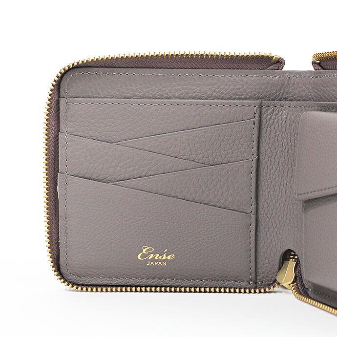 Ense（アンサ） / zipper wallet レザー ラウンドファスナー 二つ折り ウォレット ew125 - 全5色 送料無料 コンパクト ミニ 財布 小さい… | Zipper | 08