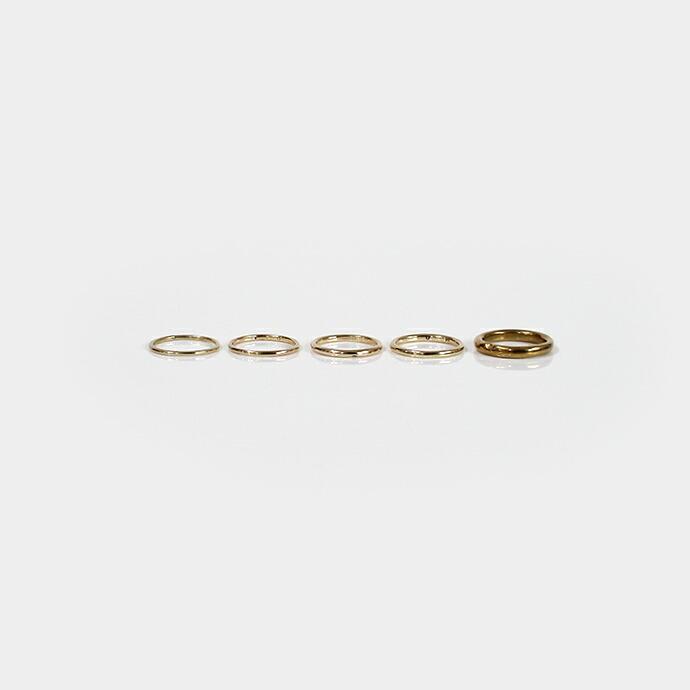 UNKNOWN. (アンノウン) / k10 U001 NORM リング XS - ゴールド レディース メンズ ユニセックス ギフト プレゼント アクセサリー 指輪 ペアリン… | UNKNOWN. | 05