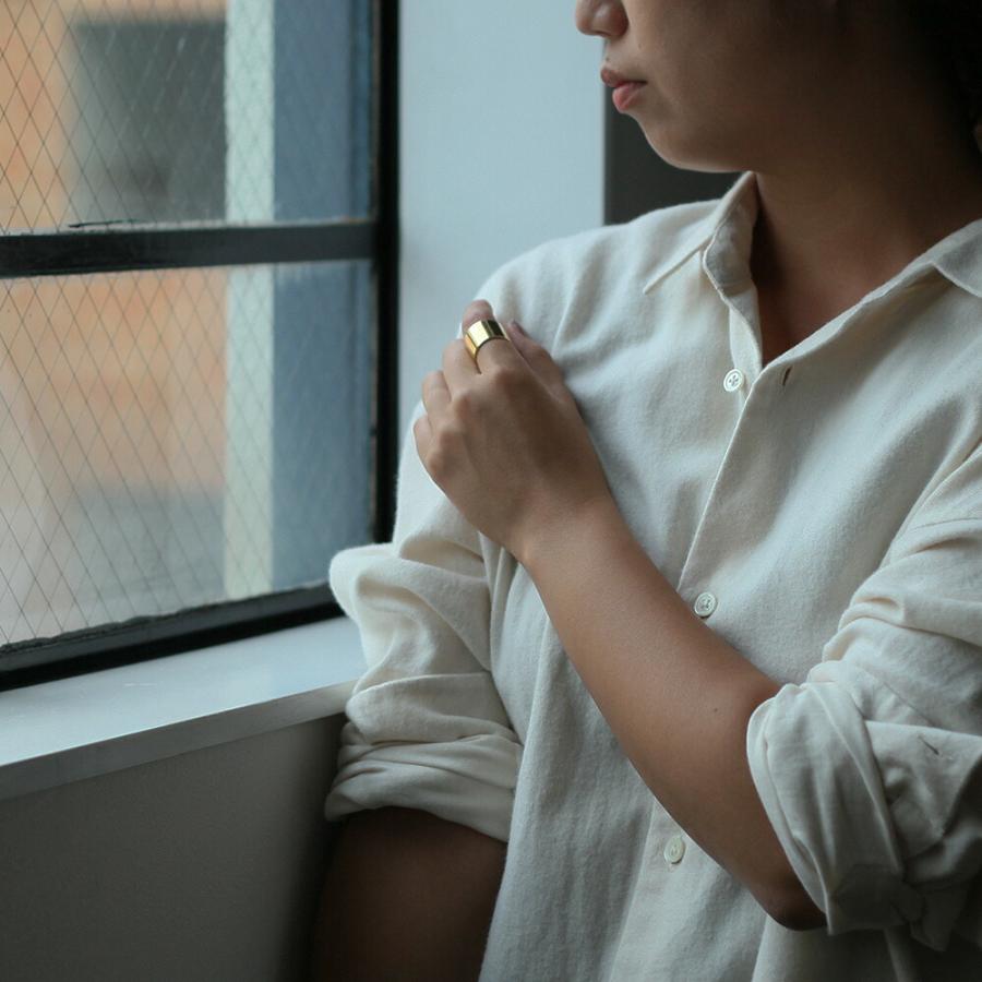 UNKNOWN. (アンノウン) / U008 FLAT リング 15mm - 真鍮 レディース メンズ ユニセックス ギフト プレゼント アクセサリー 指輪 ペアリング シ… | UNKNOWN. | 07