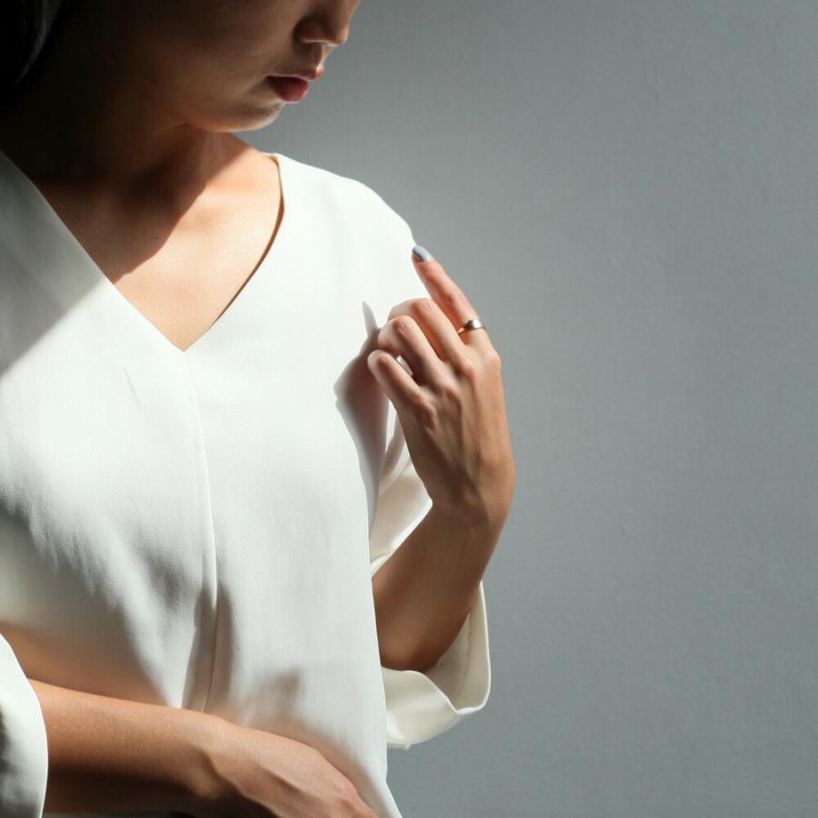 UNKNOWN. (アンノウン) / k10 U018 I.D リング - ゴールド レディース メンズ ユニセックス ギフト プレゼント アクセサリー 指輪 ペアリング … | UNKNOWN. | 04