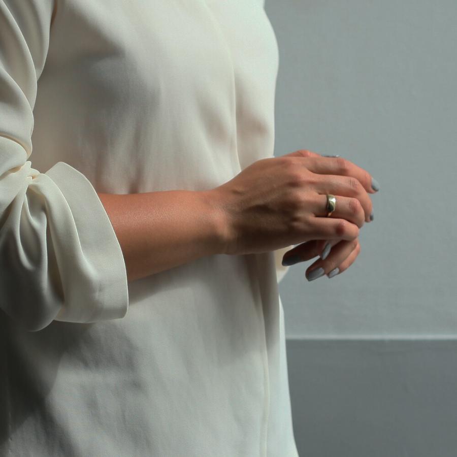 UNKNOWN. (アンノウン) / k10 U018 I.D リング - ゴールド レディース メンズ ユニセックス ギフト プレゼント アクセサリー 指輪 ペアリング … | UNKNOWN. | 05