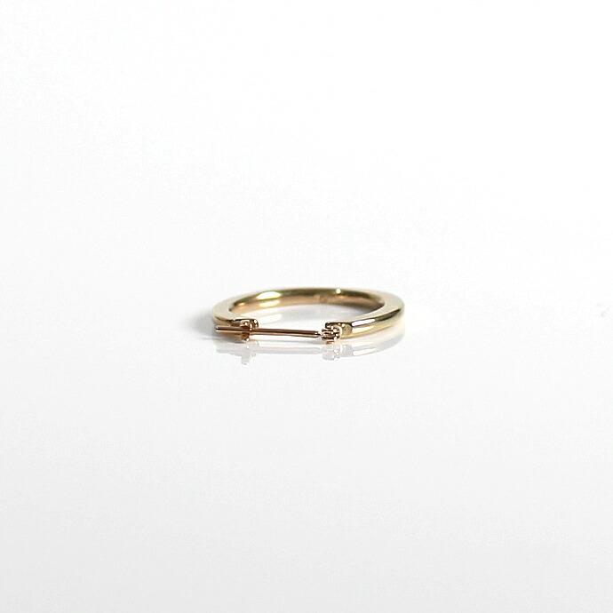 UNKNOWN. (アンノウン) / k10 U312 FLAT ピアス LL - ゴールド (片耳タイプ) レディース メンズ ユニセックス ギフト プレゼント アクセサリー … | UNKNOWN. | 02