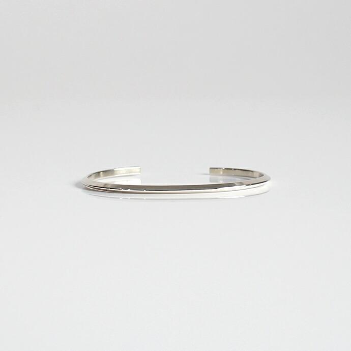 UNKNOWN. (アンノウン) / silver950 U222 SLOPE バングル 3mm - シルバー レディース メンズ ユニセックス ギフト プレゼント アクセサリー ブ… | UNKNOWN. | 02