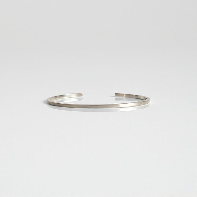 UNKNOWN. (アンノウン) / silver950 U224 SQUARE バングル 2mm - シルバー レディース メンズ ユニセックス ギフト プレゼント アクセサリー ブ… | UNKNOWN.