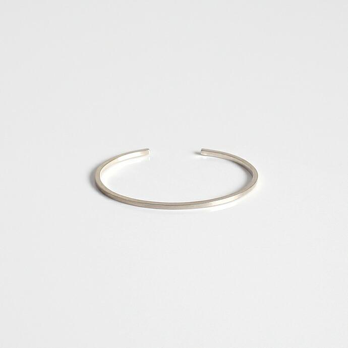 UNKNOWN. (アンノウン) / silver950 U224 SQUARE バングル 2mm - シルバー レディース メンズ ユニセックス ギフト プレゼント アクセサリー ブ… | UNKNOWN. | 01