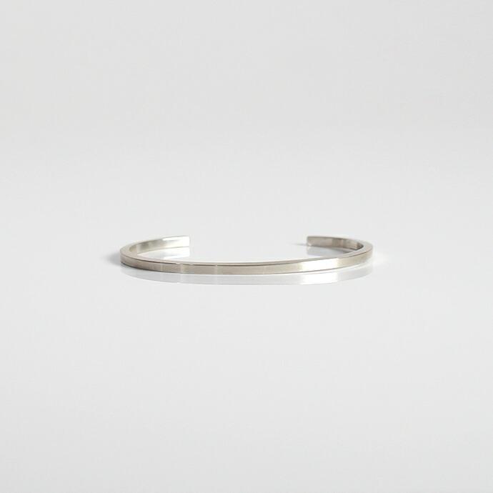 UNKNOWN. (アンノウン) / silver950 U225 SQUARE バングル 2.5mm - シルバー レディース メンズ ユニセックス ギフト プレゼント アクセサリー … | UNKNOWN.