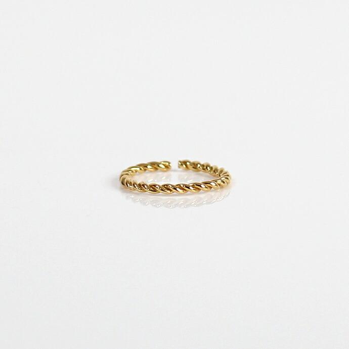 UNKNOWN. (アンノウン) / Goldplate U509 TWIST リング S - ゴールド HIGH QUALITY LINE レディース メンズ ユニセックス ギフト プレゼント ア… | UNKNOWN.