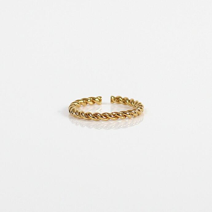 UNKNOWN. (アンノウン) / Goldplate U509 TWIST リング M - ゴールド HIGH QUALITY LINE レディース メンズ ユニセックス ギフト プレゼント ア… | UNKNOWN.