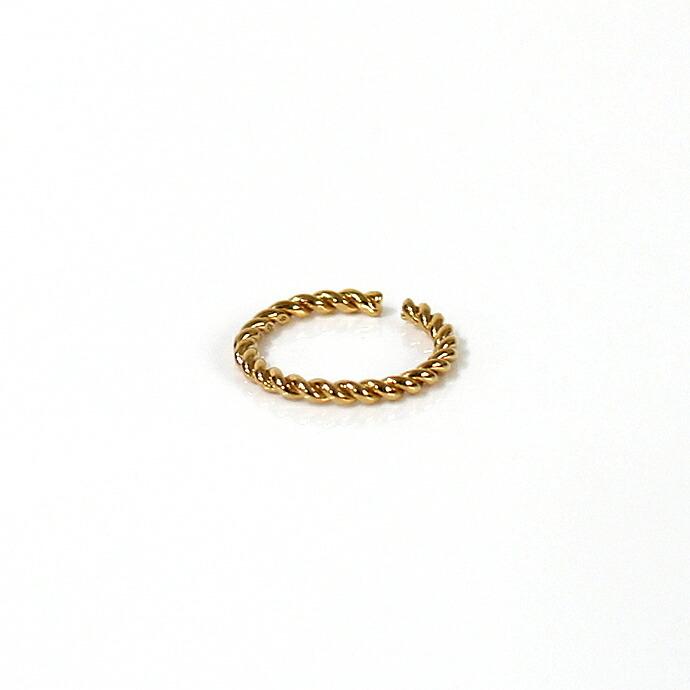 UNKNOWN. (アンノウン) / Goldplate U509 TWIST リング M - ゴールド HIGH QUALITY LINE レディース メンズ ユニセックス ギフト プレゼント ア… | UNKNOWN. | 01