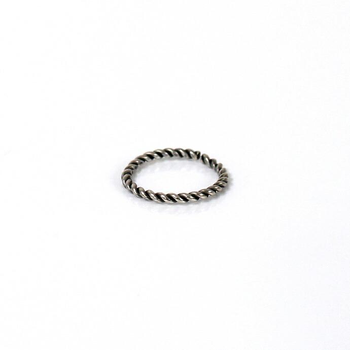 UNKNOWN. (アンノウン) / silver925 U509 TWIST リング S / ブラック HIGH QUALITY LINE レディース メンズ ユニセックス ギフト プレゼント ア… | UNKNOWN. | 01