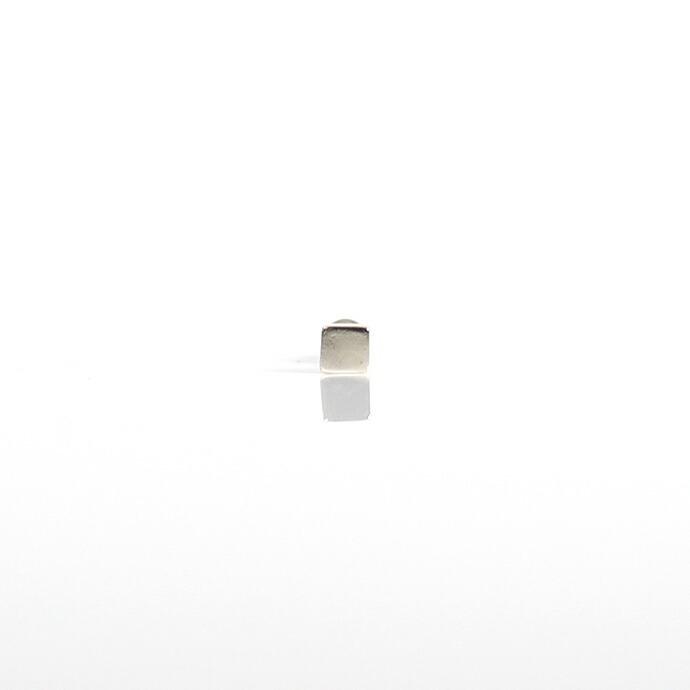 UNKNOWN. (アンノウン) / silver925 U315 SQUARE ピアス - シルバー (片耳タイプ) レディース メンズ ユニセックス ギフト プレゼント アクセサ… | UNKNOWN.