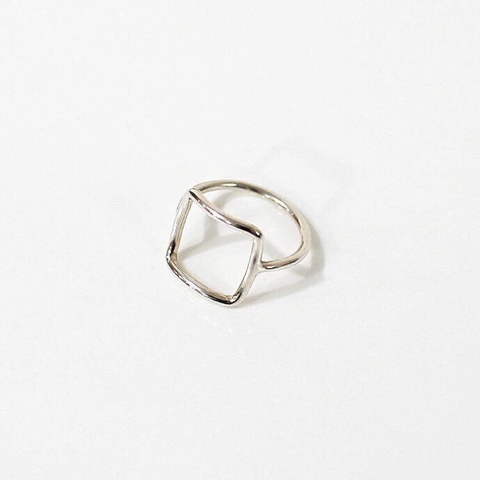 UNKNOWN. (アンノウン) / silver925 U519 THIN SQUARE リング - シルバー HIGH QUALITY LINE レディース メンズ ユニセックス ギフト プレゼン… | UNKNOWN.