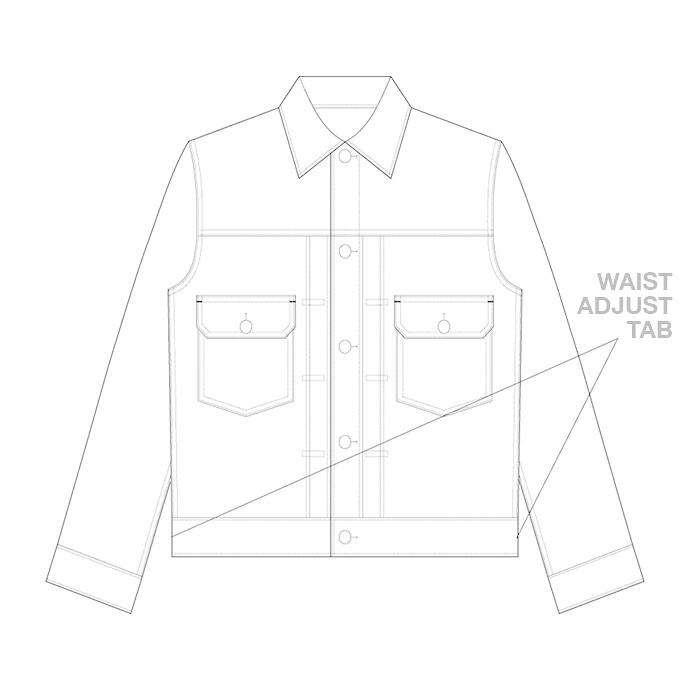 WISLOM / MILLS デニムジャケット型ウールブルゾン - FLAN ネイビー 18-10210M【送料無料】   買い回り 買い周り 買いまわり ポイント消化 | WISLOM | 03