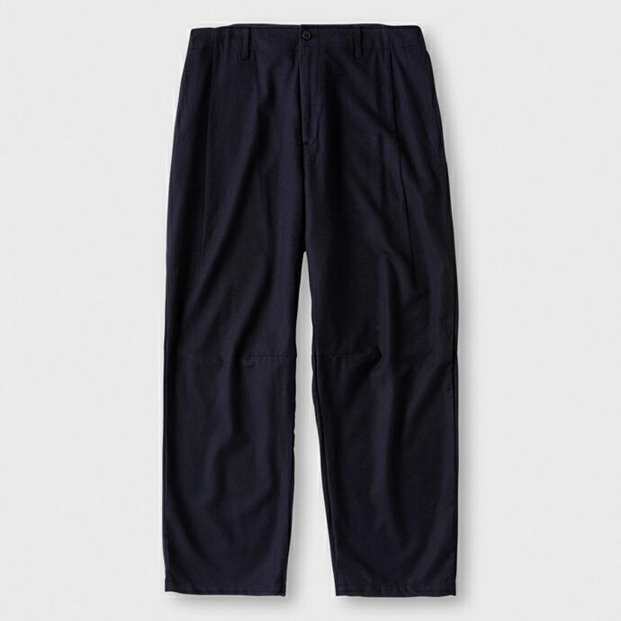 WISLOM / LUCIE 1.1 ワイドトラウザー - FLAN ネイビー 18-10306M【送料無料】   買い回り 買い周り 買いまわり ポイント消化 | WISLOM