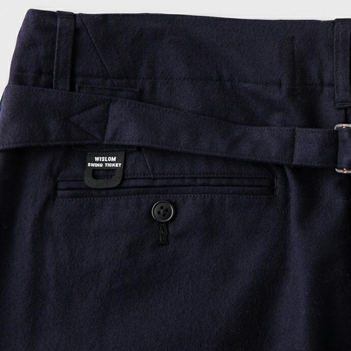 WISLOM / LUCIE 1.1 ワイドトラウザー - FLAN ネイビー 18-10306M【送料無料】   買い回り 買い周り 買いまわり ポイント消化 | WISLOM | 03