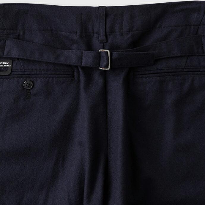 WISLOM / LUCIE 1.1 ワイドトラウザー - FLAN ネイビー 18-10306M【送料無料】   買い回り 買い周り 買いまわり ポイント消化 | WISLOM | 04