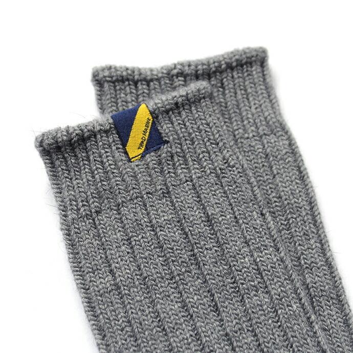 Trad Marks トラッドマークス / Angora Rib Socks アンゴラ混リブソックス - Dark Grey ダークグレー 即日発送 即納 |  | 03