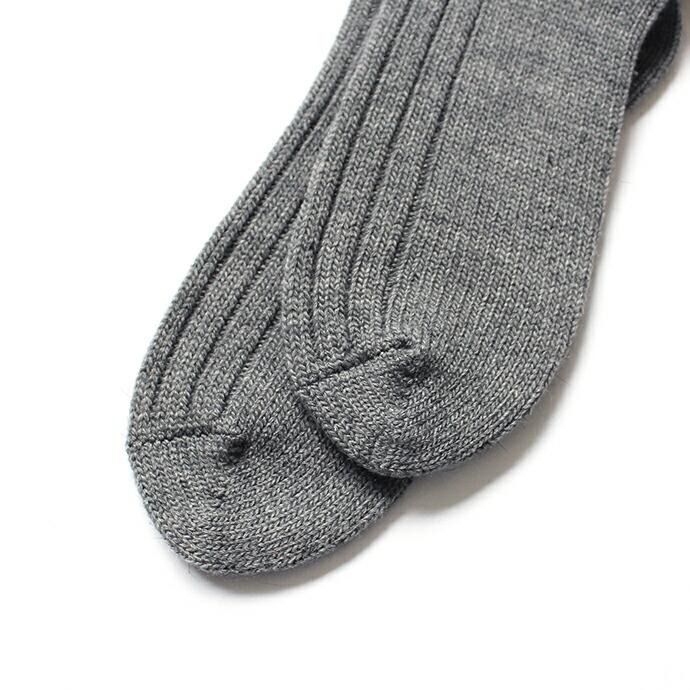 Trad Marks トラッドマークス / Angora Rib Socks アンゴラ混リブソックス - Dark Grey ダークグレー 即日発送 即納｜ehs｜05