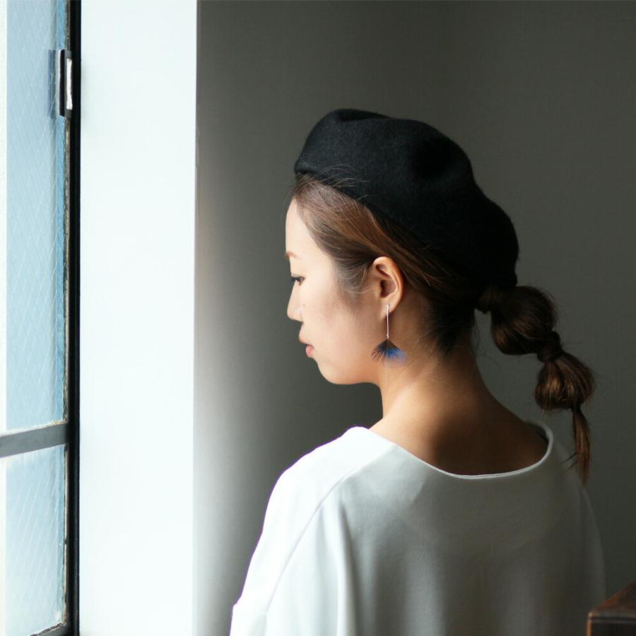 moca.arpeggio（モカ アルペジオ） / FP-13 Feather  フェザー イヤリング - ブルー レディース ノンホール ギフト プレゼント 贈り物 アクセサ… | ブルー（ファッション） | 01