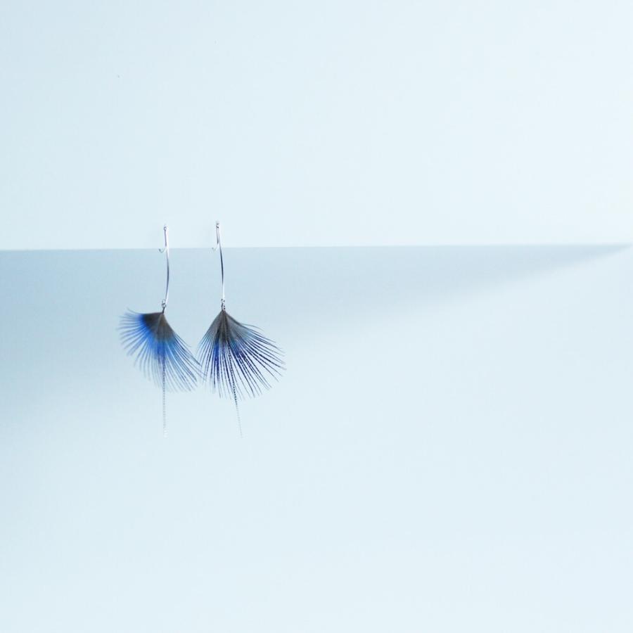 moca.arpeggio（モカ アルペジオ） / FP-13 Feather  フェザー イヤリング - ブルー レディース ノンホール ギフト プレゼント 贈り物 アクセサ… | ブルー（ファッション） | 08