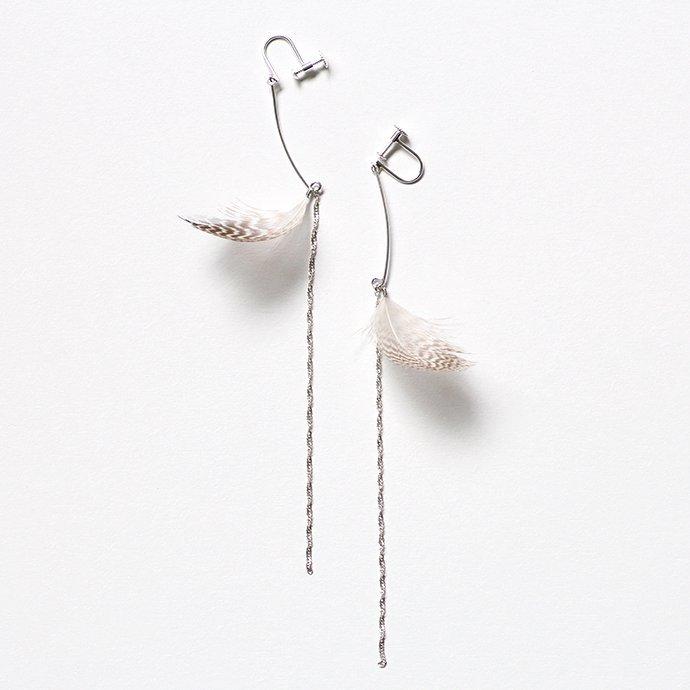 moca.arpeggio（モカ アルペジオ） / FP-14 Feather フェザー イヤリング - ブラウン レディース ノンホール ギフト プレゼント 贈り物 アクセ… | フェザー | 02