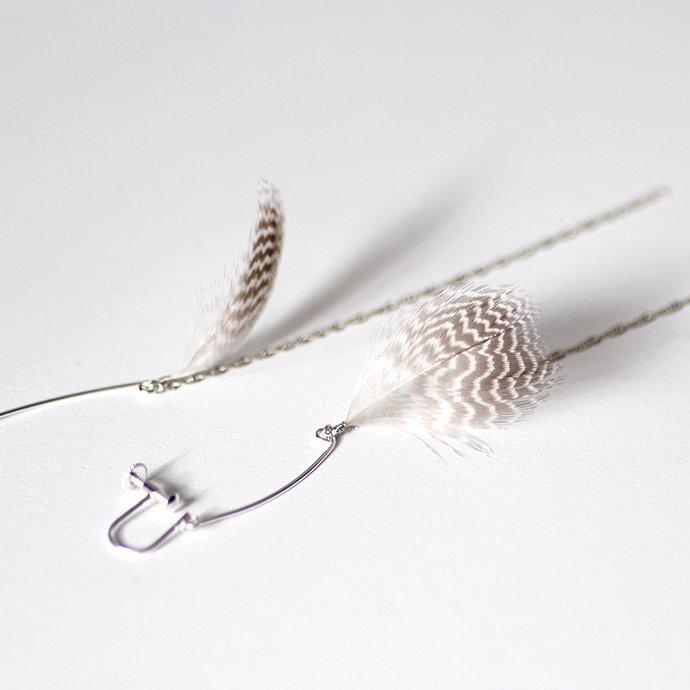 moca.arpeggio（モカ アルペジオ） / FP-14 Feather フェザー イヤリング - ブラウン レディース ノンホール ギフト プレゼント 贈り物 アクセ… | フェザー | 05