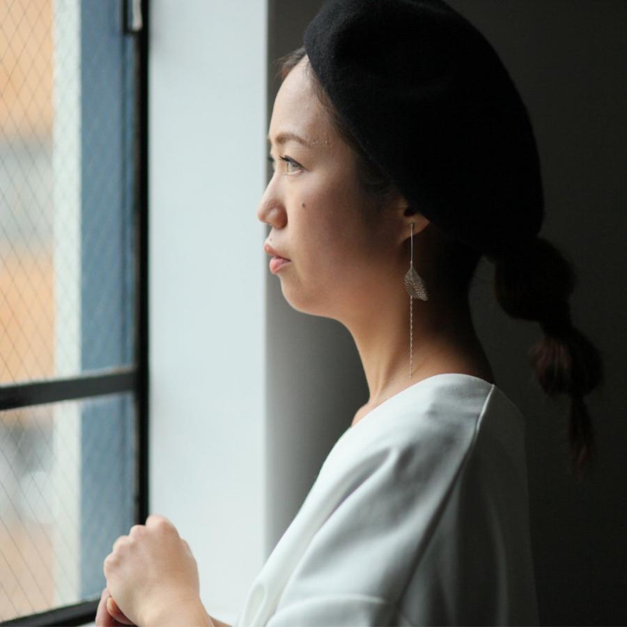 moca.arpeggio（モカ アルペジオ） / FP-14 Feather フェザー イヤリング - ブラウン レディース ノンホール ギフト プレゼント 贈り物 アクセ… | フェザー | 07