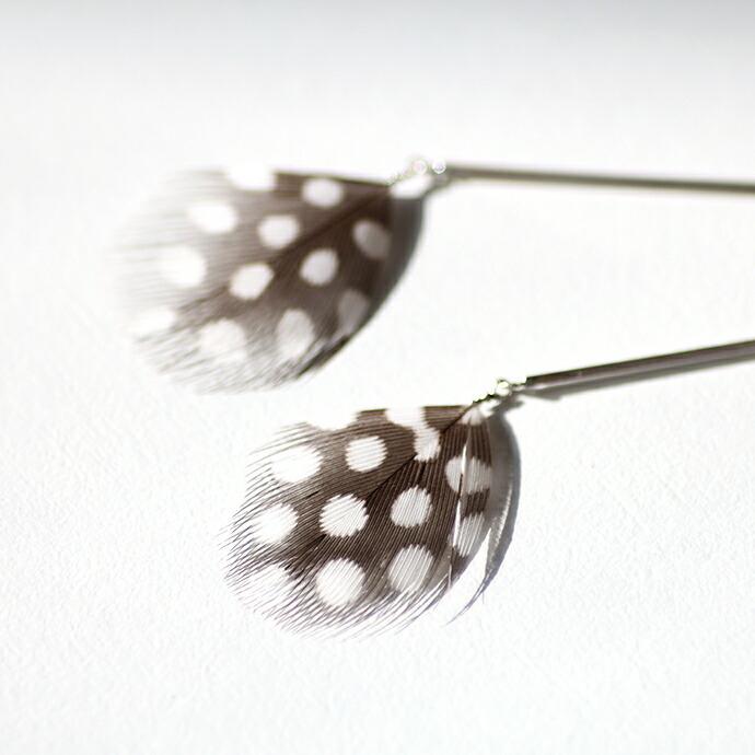 moca.arpeggio（モカ アルペジオ） / FP-16 Feather フェザー スティックイヤリング - ブラウン レディース ノンホール ギフト プレゼント 贈り… | フェザー | 05