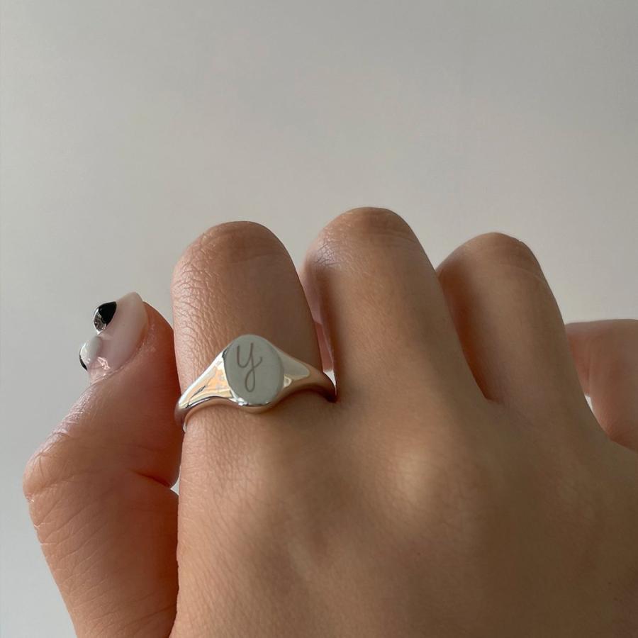 イロンデール エペパン hirondelle et pepin / silver sr-19fw-45 シルバー ラウンドシグネットリング レディース 指輪 ギフト プレゼント 記念… | hirondelle | 01