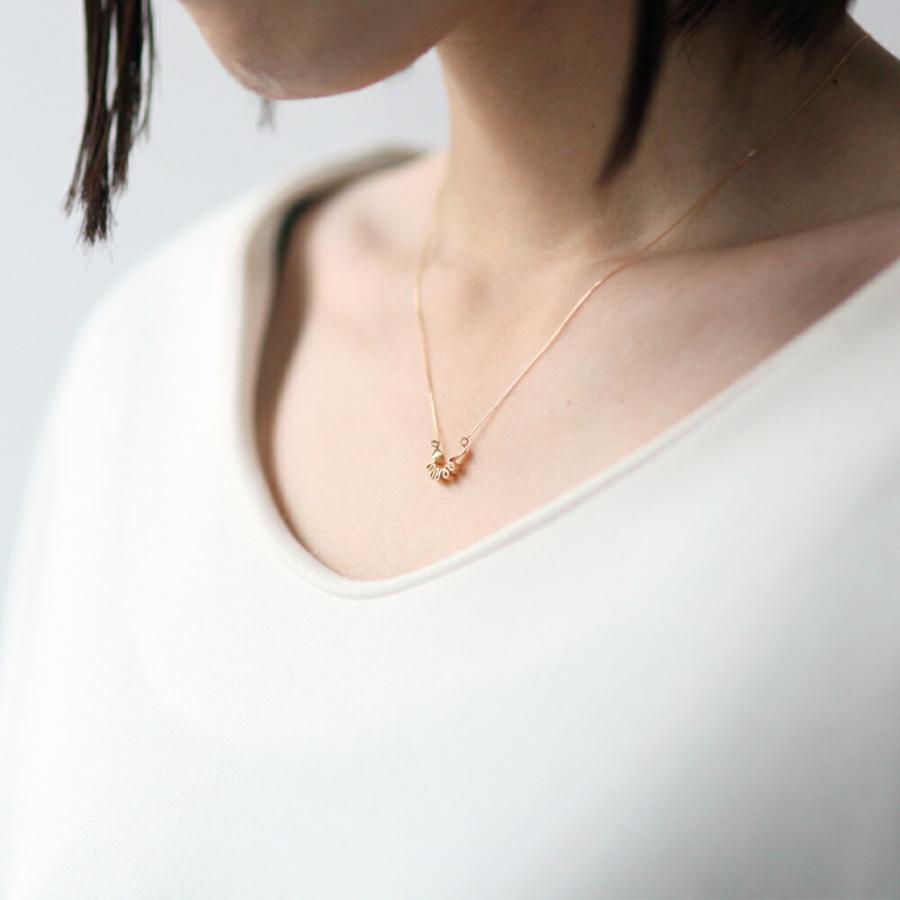 イロンデール エペパン hirondelle et pepin / k18 hn-19fw-527 フリルウェーブ ネックレス レディース ギフト プレゼント アクセサリー ジュエ… | hirondelle | 01