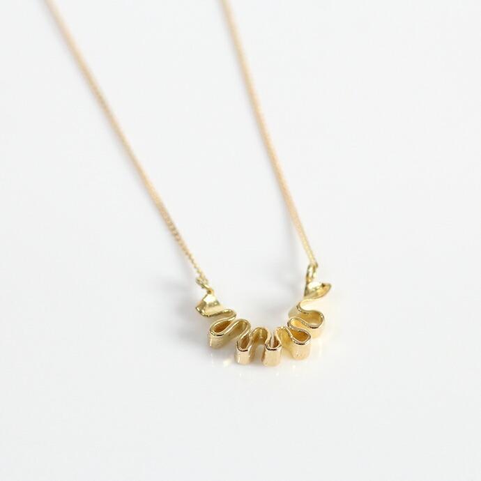 イロンデール エペパン hirondelle et pepin / k18 hn-19fw-527 フリルウェーブ ネックレス レディース ギフト プレゼント アクセサリー ジュエ… | hirondelle | 02