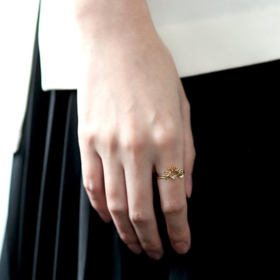 イロンデール エペパン hirondelle et pepin / k18 hr-19fw-544 フリルウェーブ リング レディース 指輪 ギフト プレゼント 記念日 アクセサリ… | hirondelle | 10