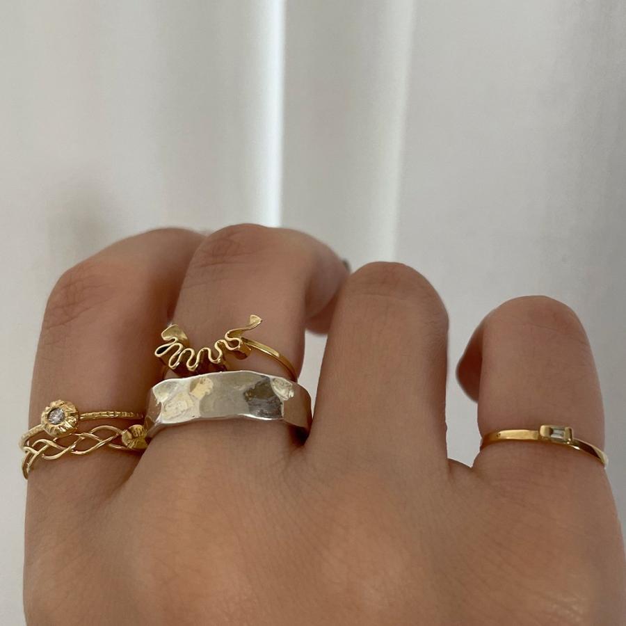 イロンデール エペパン hirondelle et pepin / k18 hr-19fw-544 フリルウェーブ リング レディース 指輪 ギフト プレゼント 記念日 アクセサリ… | hirondelle | 08