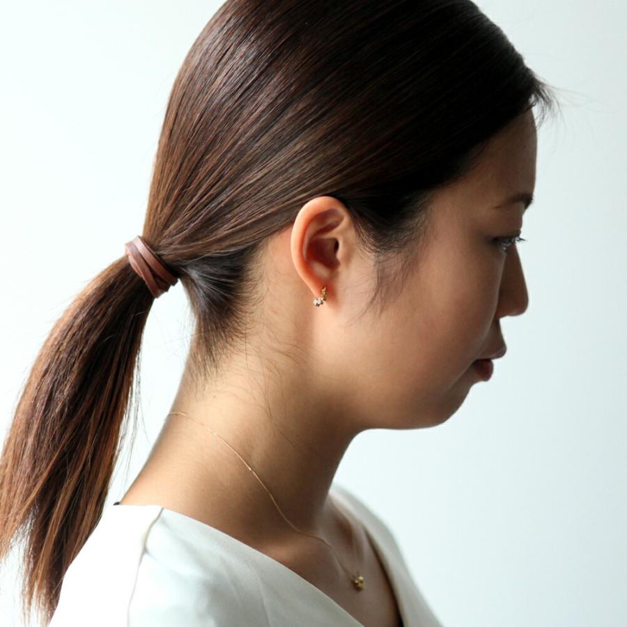 イロンデール エペパン hirondelle et pepin / k18 hp-19fw-623 フリルウェーブ ピアス (片方タイプ) レディース ギフト プレゼント アクセサリ… | hirondelle