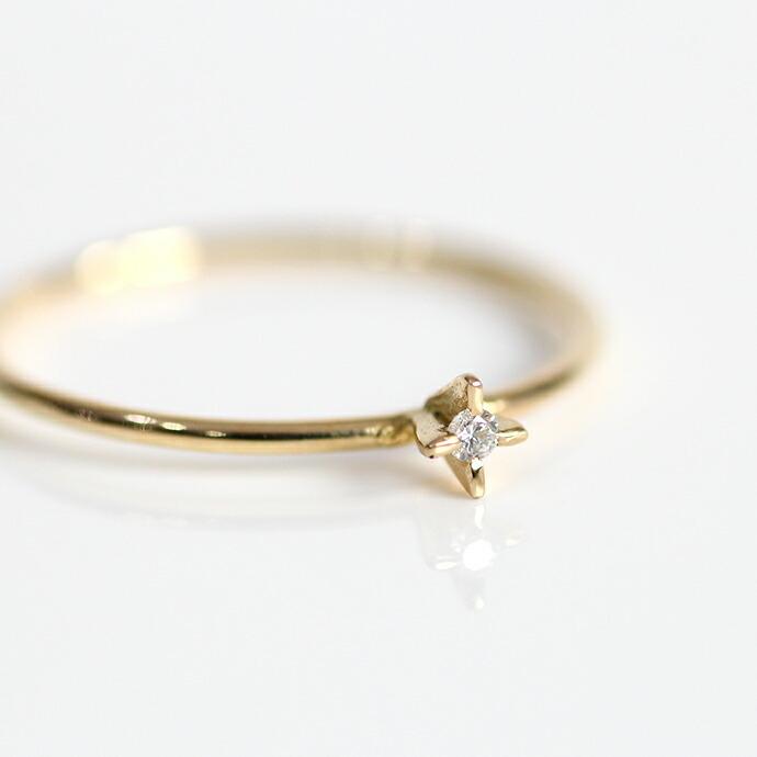 イロンデール エペパン hirondelle et pepin / k18 hr-19fw-546 ミニ立て爪 リング /ダイヤ / ルビー / サファイヤ / エメラルド レディース 指… | hirondelle | 01