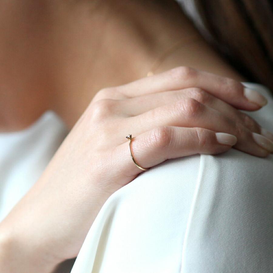 イロンデール エペパン hirondelle et pepin / k18 hr-19fw-546 ミニ立て爪 リング /ダイヤ / ルビー / サファイヤ / エメラルド レディース 指… | hirondelle | 09