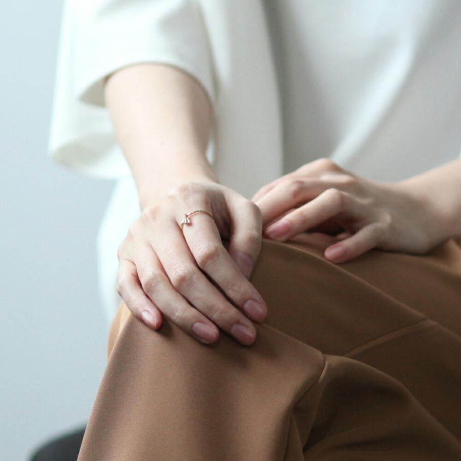 イロンデール エペパン hirondelle et pepin / k18 hr-19fw-547 2ピース ミニ立て爪 リング /ダイヤ / ルビー / サファイヤ / エメラルド レデ… | hirondelle | 08