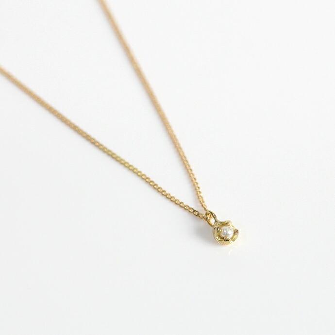 イロンデール エペパン hirondelle et pepin / k18 hn-19fw-532 4つ爪ミニパール ネックレス レディース ギフト プレゼント アクセサリー ジュ… | hirondelle