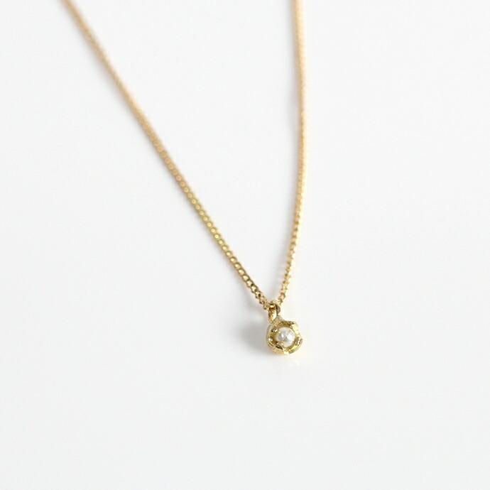 イロンデール エペパン hirondelle et pepin / k18 hn-19fw-532 4つ爪ミニパール ネックレス レディース ギフト プレゼント アクセサリー ジュ… | hirondelle | 01