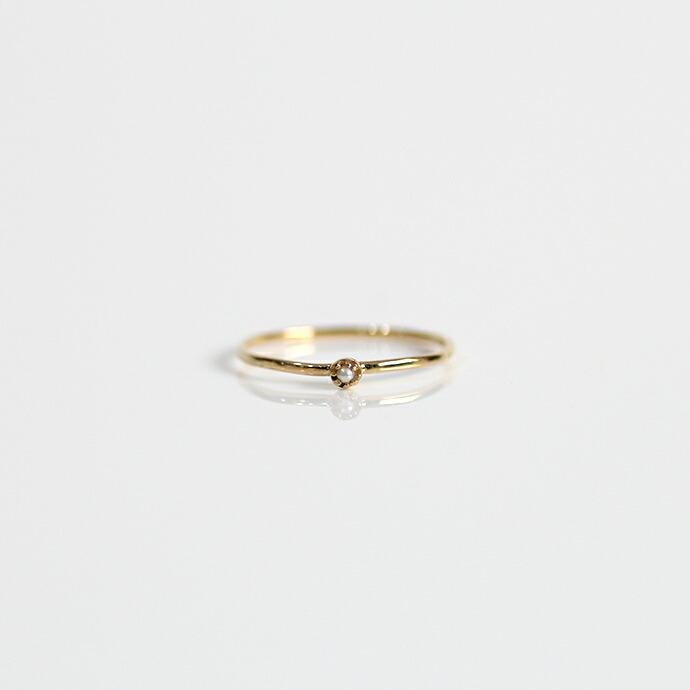 イロンデール エペパン hirondelle et pepin / k18 hr-19fw-548 8つ爪ミニパール リング レディース 指輪 ギフト プレゼント 記念日 アクセサリ… | hirondelle | 01