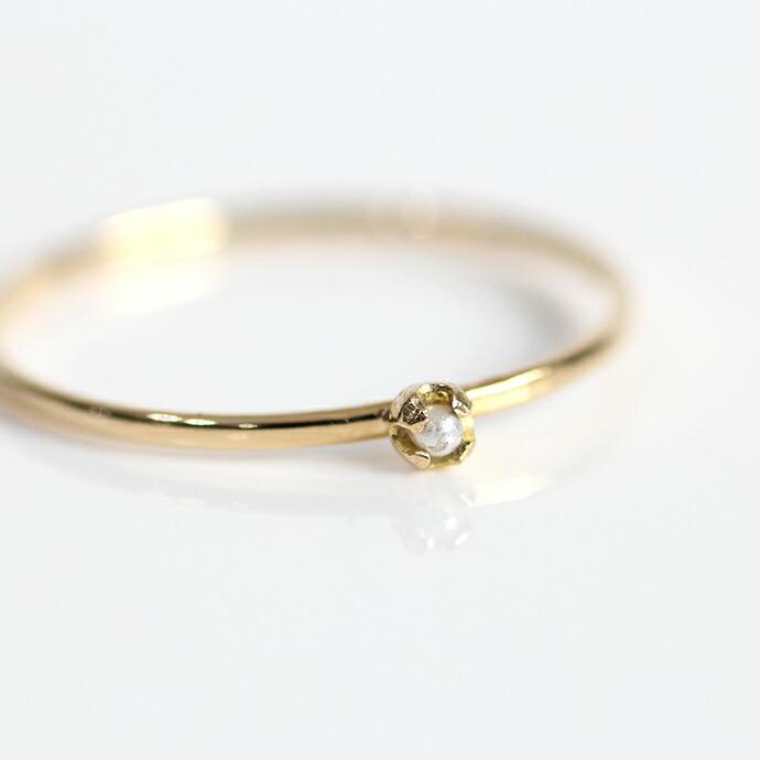 イロンデール エペパン hirondelle et pepin / k18 hr-19fw-550 4つ爪ミニパール リング レディース 指輪 ギフト プレゼント 記念日 アクセサリ… | hirondelle