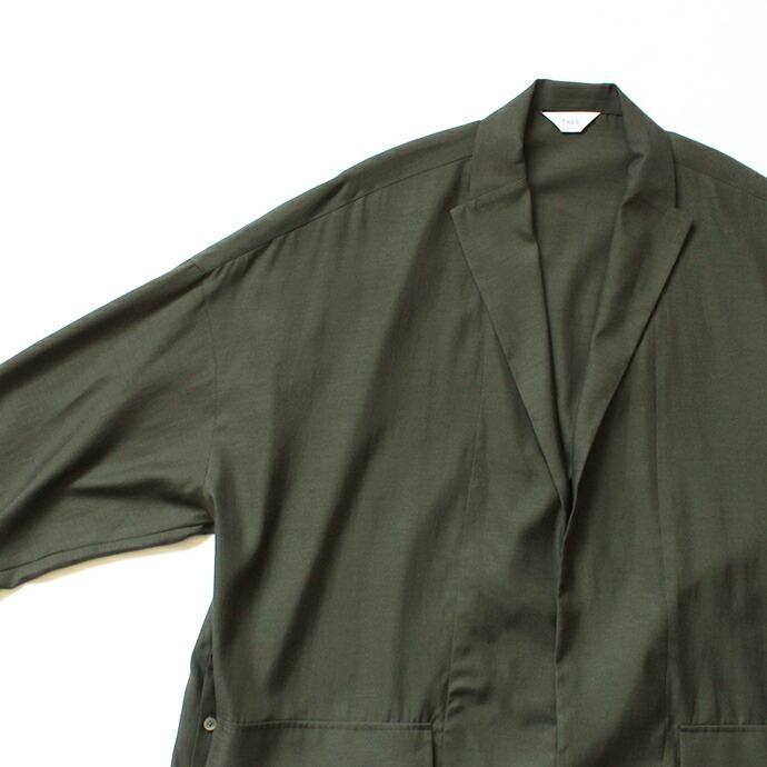 THEE（シー）/ oversize gown PV-SH-03 オーバーサイズガウン Khaki 買い回り 買い周り 買いまわり ポイント消化 |  | 04
