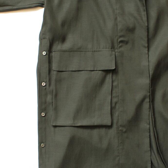 THEE（シー）/ oversize gown PV-SH-03 オーバーサイズガウン Khaki 買い回り 買い周り 買いまわり ポイント消化 |  | 05