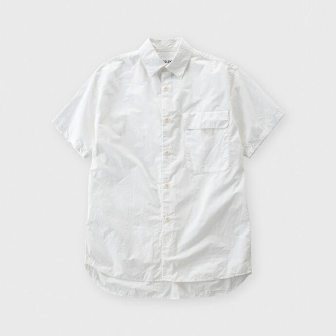 WISLOM / FRANCESC 半袖シャツ - POPLIN ホワイト【送料無料】 | WISLOM