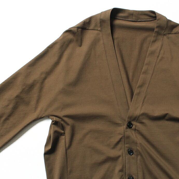 smoothday（スムースデイ）メンズ 60/2 テクノラマ天竺 Vネックカーディガン SN-T056-002 - カーキ  買い回り  買いまわり |  | 02