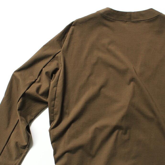 smoothday（スムースデイ）メンズ 60/2 テクノラマ天竺 Vネックカーディガン SN-T056-002 - カーキ  買い回り  買いまわり |  | 03