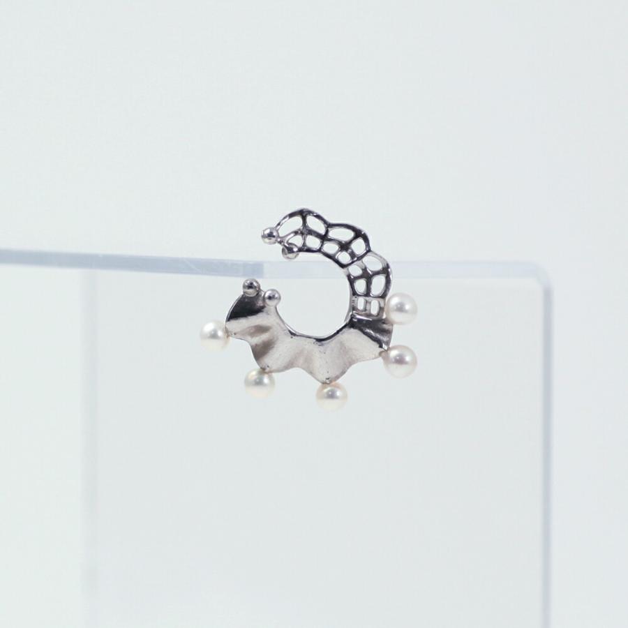 yum. （ヤム） / silver シルバー Wフリル イヤーカフ パール付き / Ec-02a-Ag925 |  | 01