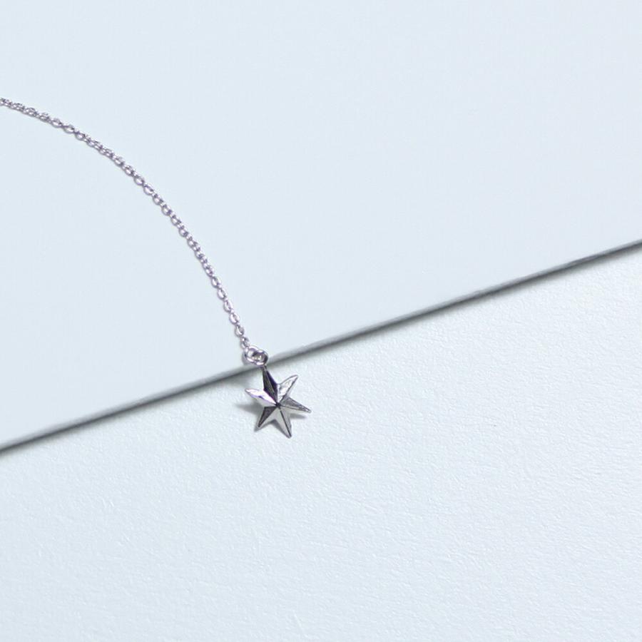 yum. （ヤム） / silver シルバー スター キラキラ チェーン ピアス 1 (両耳タイプ) / P-04c-Ag925 | チェーン | 06